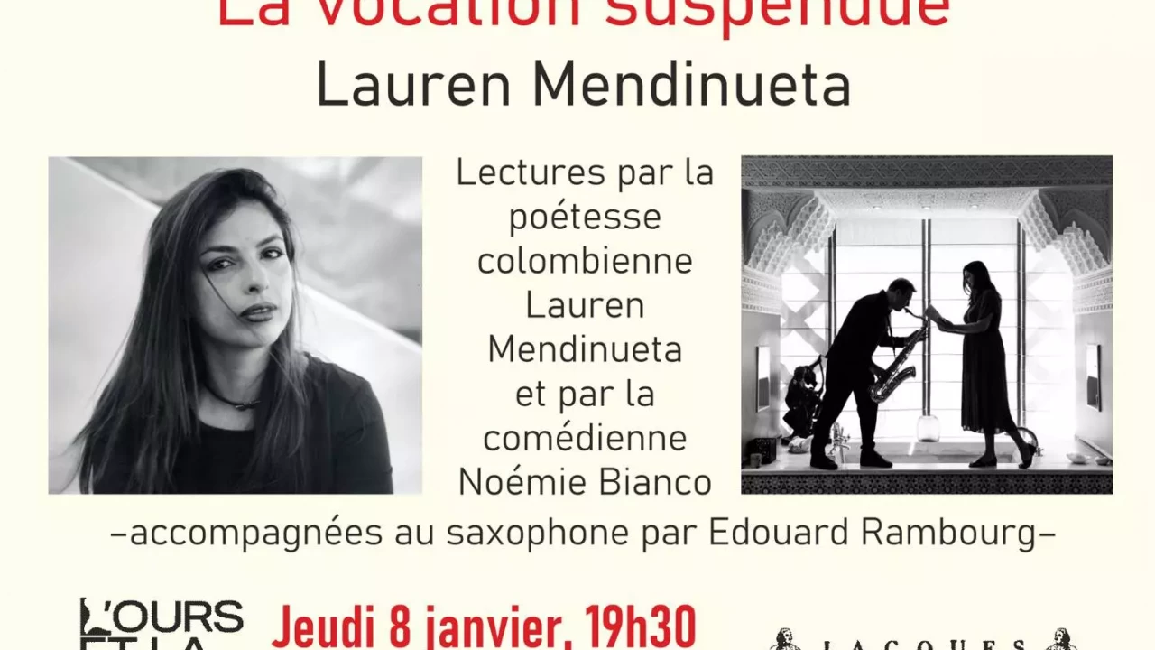 Lauren Mendinueta - Lecture Musicale - Paris 08-01-2026 - INSTAGRAM